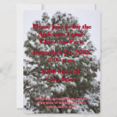 Weihnachts-Party Foto Bingo Snowy Tree (Rückseite)