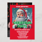 Weihnachts-Party-Foto Einladung (Vorne/Hinten)