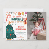 Weihnachts-Party-Foto Einladung (Vorderseite)