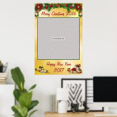 Weihnachts-Party-Frame-Prop für Foto-Stand Poster (Heimbüro)