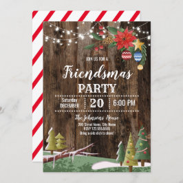 Weihnachts-Party "Friendsmas" Einladung