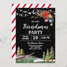 Weihnachts-Party "Friendsmas" Einladung