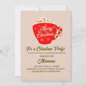 Weihnachts-Party Frohe Weihnachts-Tasse Einladung (Vorderseite)