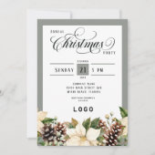 Weihnachts-Party für Firmenlogos Einladung (Vorderseite)