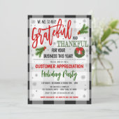 Weihnachts-Party für kleine Unternehmen Einladung (Stehend Vorderseite)