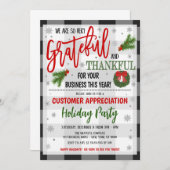 Weihnachts-Party für kleine Unternehmen Einladung (Vorne/Hinten)