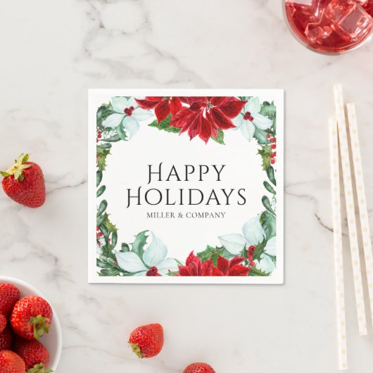 Weihnachts-Party für Unternehmen Moderne Feierlich Serviette (Beispiel)