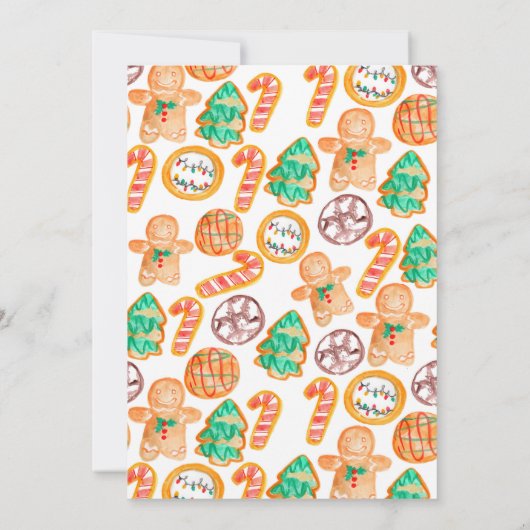 Weihnachts-Party Geburtstag Einladung (Rückseite)