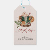 Weihnachts-Party Geschenkanhänger (Rückseite)