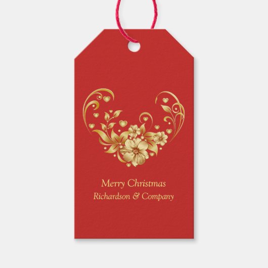 Weihnachts-Party-Geschenktasten Geschenkanhänger (Vorderseite)