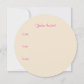 Weihnachts-Party Gingerbread Cookie Einladungen (Rückseite)