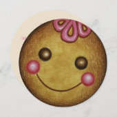 Weihnachts-Party Gingerbread Cookie Einladungen (Vorne/Hinten)