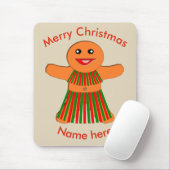 Weihnachts-Party Gingerbread Frau Mousepad (Mit Mouse)