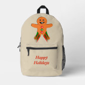 Weihnachts-Party Gingerbread Man Custom Bedruckter Rucksack (Vorderseite)