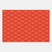 Weihnachts-Party Gingerbread Man Custom Geschenkpapier Set (Vorderseite 2)