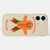 Weihnachts-Party Gingerbread Man iPhone Case (Rückseite (Horizontal))