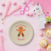 Weihnachts-Party Gingerbread Man Paper Party Plate Pappteller (Party)