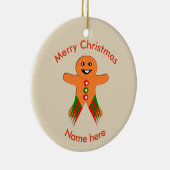 Weihnachts-Party Gingerbread Mann Custom Ornament (Rechts)