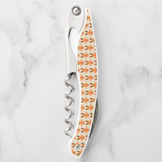 Weihnachts-Party Gingerbread Mann Flaschenöffner Kellnermesser (Vorderseite)