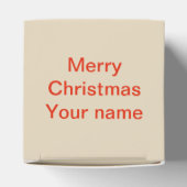 Weihnachts-Party Gingerbrei Man Custom Gevor Box Geschenkschachtel (Oben)