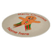 Weihnachts-Party Gingerbrei Man Cutting Board Schneidebrett (Ecke)