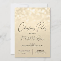 Weihnachts-Party Glam Gold Lights Sparkone