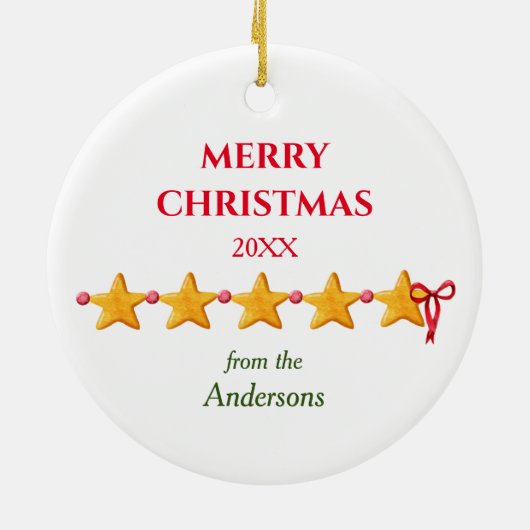 Weihnachts-Party Gnome Cheers Keramik Ornament (Hinten)