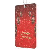 Weihnachts-Party Golden Red Winter Holidays Autolufterfrischer (Links)