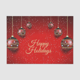 Weihnachts-Party Golden Red Winter Holidays Seidenpapier