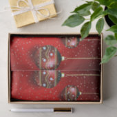 Weihnachts-Party Golden Red Winter Holidays Seidenpapier (Geschenk)