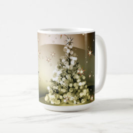 Weihnachts-Party Golden Tree Shiny Sparkle Kaffeetasse