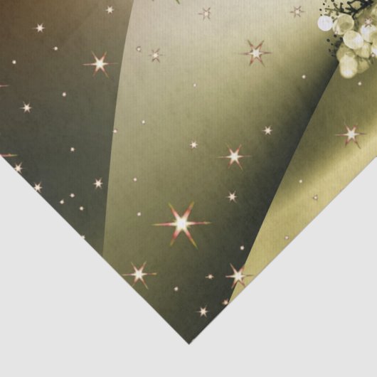 Weihnachts-Party Golden Tree Shiny Sparkle Seidenpapier (Ausschnitt)