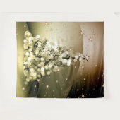 Weihnachts-Party Golden Tree Shiny Sparkle Wandteppich (Vorderseite (Horizontal))