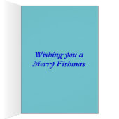 Weihnachts-Party Goldfish Custom Card (Innen (Rechts))