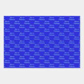 Weihnachts-Party Goldfish Custom Geschenkpapier Set (Vorderseite 2)