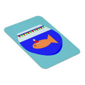 Weihnachts-Party Goldfish Custom Magnet (Rechte Seite)