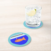 Weihnachts-Party Goldfish Custom Paper Untersetzer (Vor Ort)