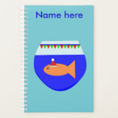 Weihnachts-Party Goldfish Custom Planer (Vorderseite)