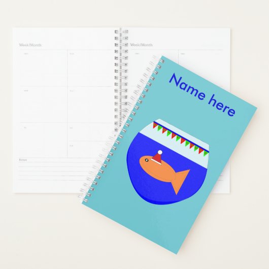 Weihnachts-Party Goldfish Custom Planer (Anzeige)