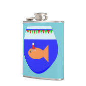 Weihnachts-Party Goldfish-Flask Flachmann (Links)