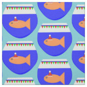 Weihnachts-Party Goldfish Kunsthandwerk Stoff (Muster)