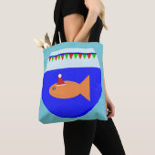 Weihnachts-Party Goldfish Tote-Tasche Tasche (Von Nahem)