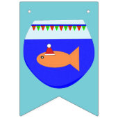 Weihnachts-Party Goldfish Wimpelkette (Zweite Fahne)