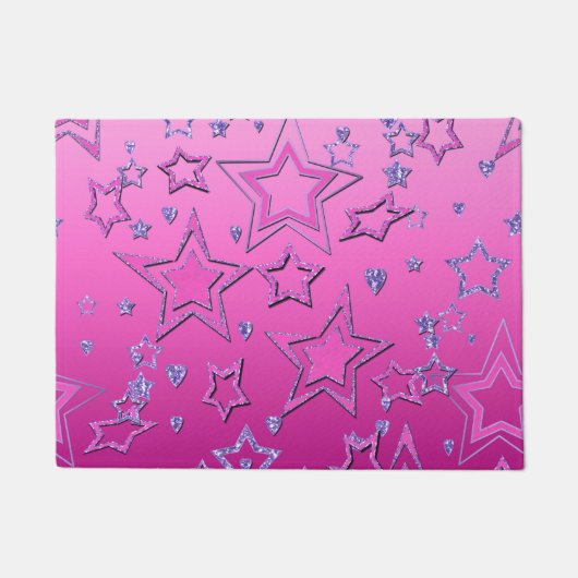 Weihnachts Party Gradienten Glitzer Glanz Konfetti Fußmatte (Vorderseite)