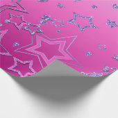 Weihnachts Party Gradienten Glitzer Glanz Konfetti Geschenkpapier (Ecke)