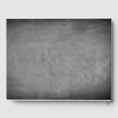 Weihnachts-Party-Halbpension Typografie Schwarz-we Gästebuch (Rückseite)