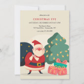 Weihnachts-Party Handgezeichnete Einladungen (Vorderseite)