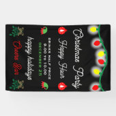 Weihnachts-Party Happy Hour Werbeaktion Banner (Horizontal)