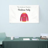 Weihnachts Party hässlich Pullover rot weiß Banner (Messeveranstaltung)