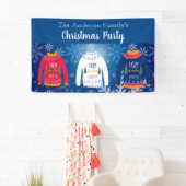 Weihnachts-Party hässlich Pullover Rotschnee Winte Banner (Insitu)